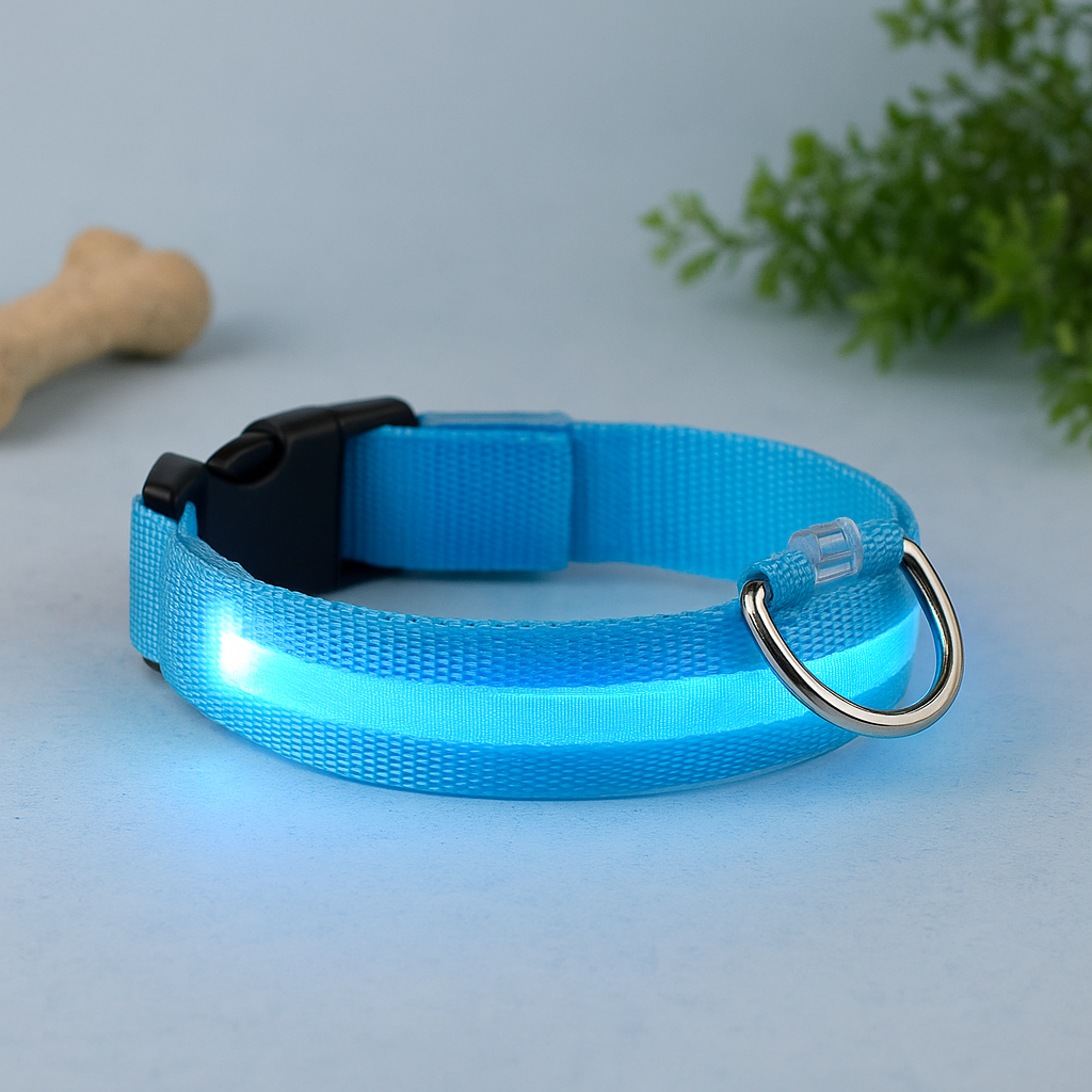 LED Dog Safety Collar β Night Glow