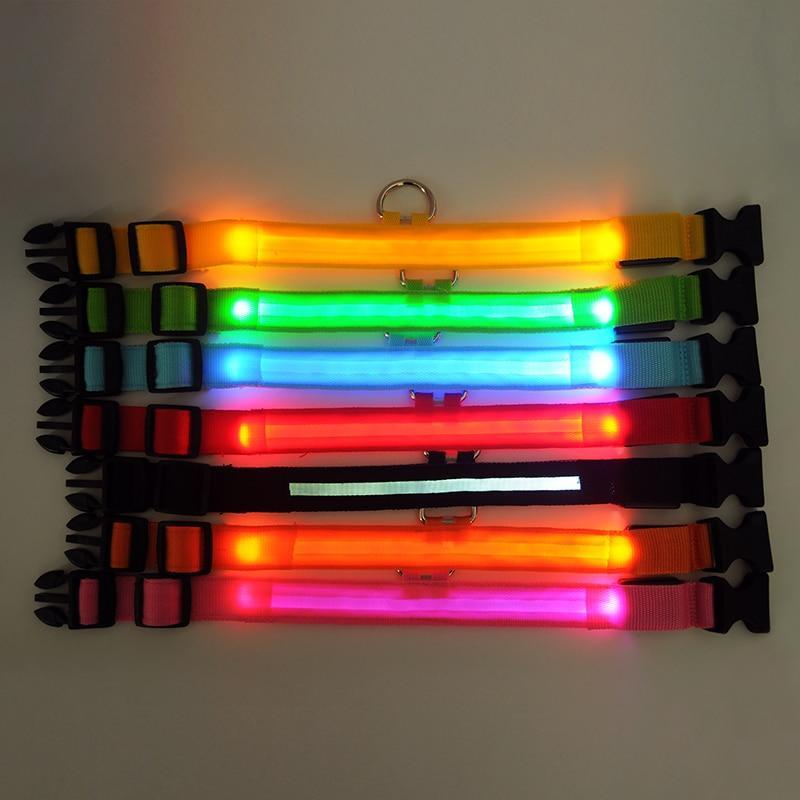 LED Dog Safety Collar β Night Glow